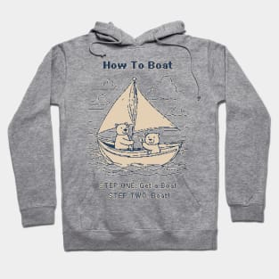 How To Boat - 1bit Pixelart Hoodie